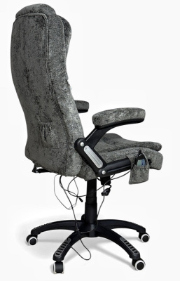 Вибромассажное кресло CALVIANO Veroni 56 серый плюш 