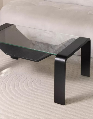 Стол журнальный Гурон 1 черный матовый 