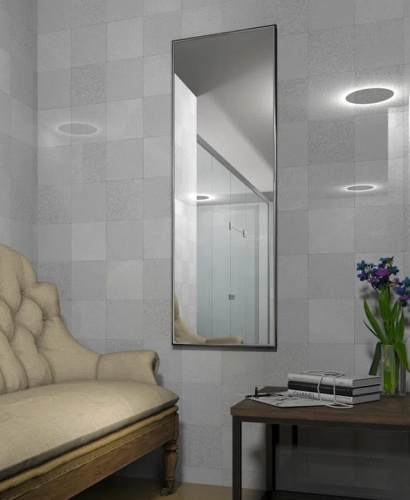 Зеркало навесное Сельетта 5 матовое серебро 