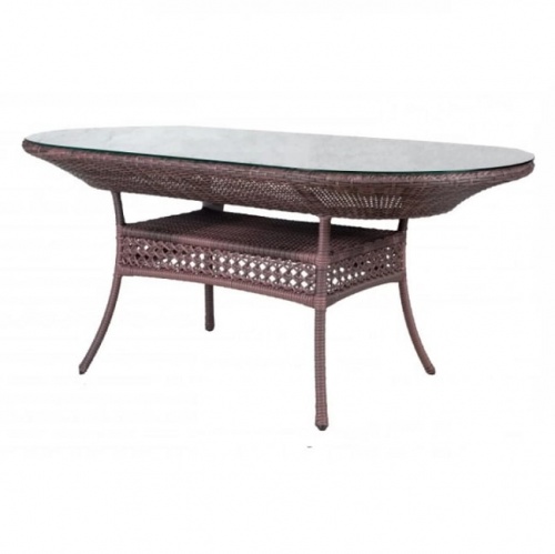 Стол обеденный овальный CAMELLIA шоколад