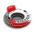 Красный надувной круг со спинкой Intex River Run 135 см 56825EU