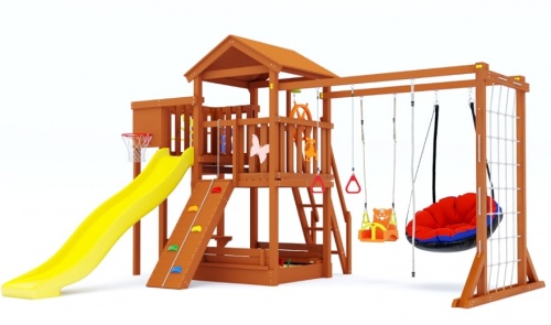 Детская спортивная площадка для дачи Савушка Мастер 4 COMFORT Plus