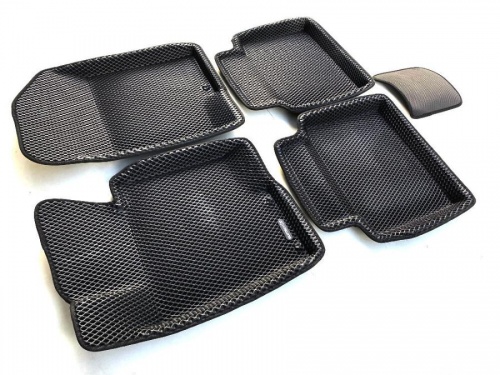 Коврики в салон EVA 3D euro-std HYUNDAI Creta (2016-) (черные)