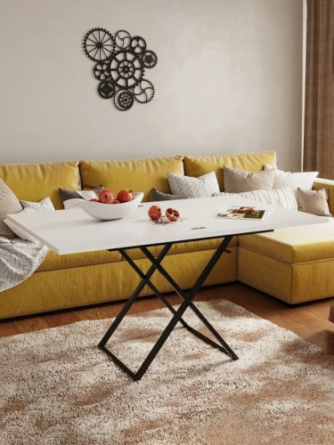 Стол-трансформер Манхэттен белый 