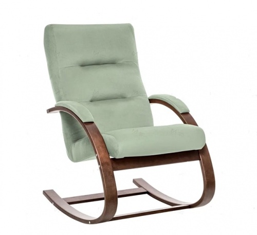 Кресло-качалка Leset Милано орех текстура Velur V14