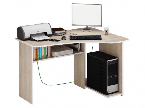 Стол угловой Триан-1 правый дуб сонома 