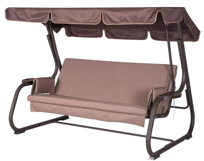 Качели садовые Ибица A52C.613 коричневый Удачная мебель