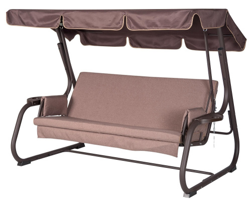 Качели садовые Ибица A52C.613 коричневый Удачная мебель