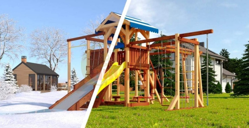 Детская спортивная площадка для дачи Савушка 4 Cезона 10