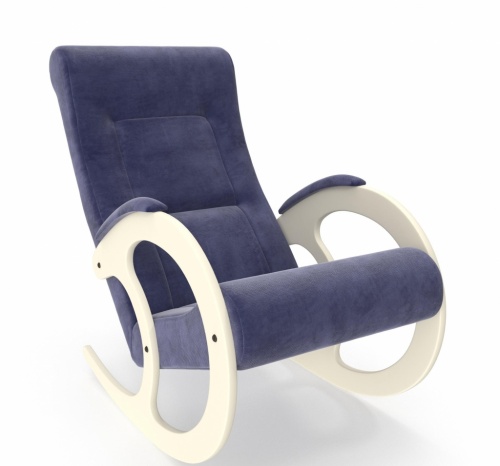 Кресло-качалка Модель 3 Verona Denim Blue сливочный
