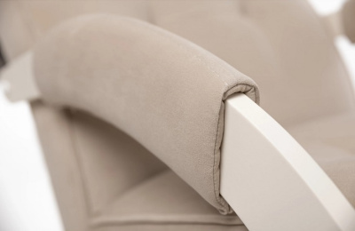 Кресло-качалка Leset Хилл слоновая кость Velur V18