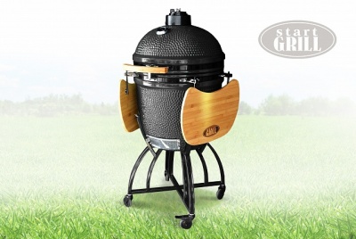 Керамический гриль Start Grill черный, 57 см