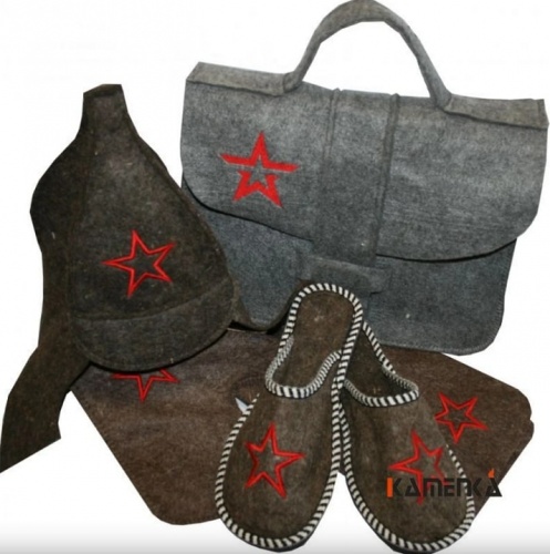 Набор для бани Арт-цех Портфель звезда мужской