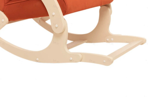 Кресло-качалка Leset Хилл с подножкой слоновая кость Velur V39