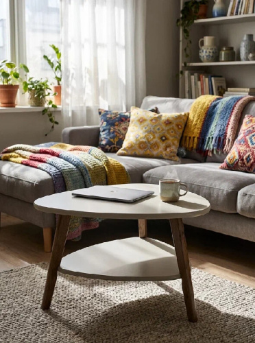 Стол журнальный Бруклин латте орех кантри 