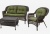 Плетеный комплект LV520BG Brown/Green Плетеный комплект LV520BG Brown/Green