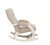 Кресло-качалка Leset Хилл с подножкой слоновая кость Velur V18 Кресло-качалка Leset Хилл с подножкой слоновая кость Velur V18