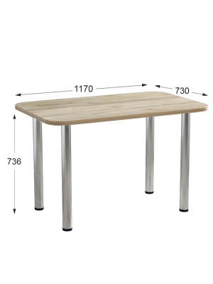 Стол обеденный СН-105.00 дуб флагстаф светлый 