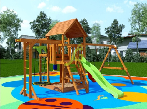 Детская площадка IgraGrad Крафт Pro 4 скат 2,2