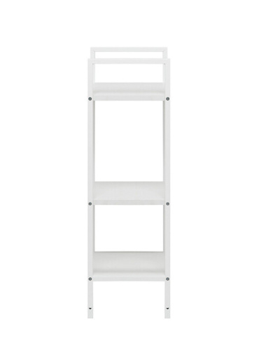 Стеллаж Leset Стилвуд 13 узкий 3 полки белый 