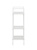 Стеллаж Leset Стилвуд 13 узкий 3 полки белый 