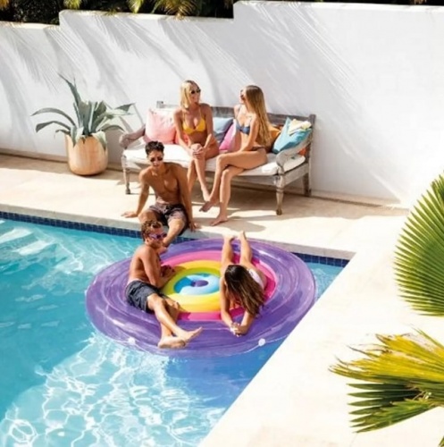 Надувной матрас-остров Радужная фиеста Intex 57285EU