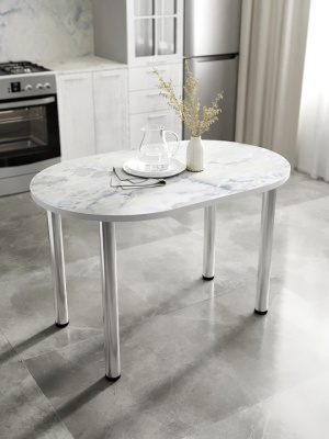 Стол обеденный СН-105.02 оникс голубой 