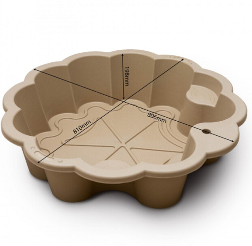 Песочница-бассейн Doloni Цветок с зонтиком 01235/02eco