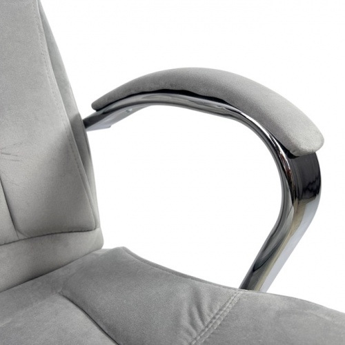 Кресло с регулировкой высоты Calviano Bravo серый велюр 