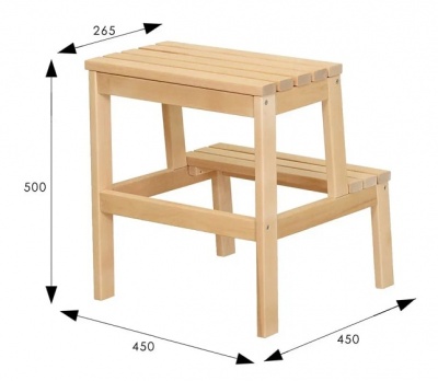 Лесенка-стремянка Массив лак