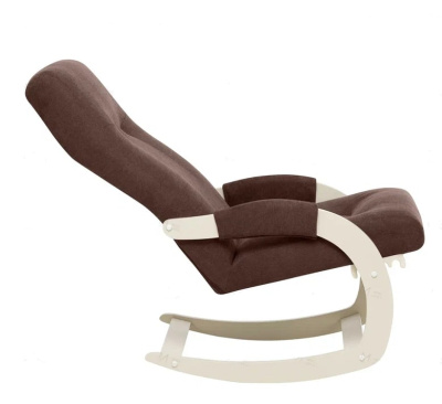Кресло-качалка Leset Блисс слоновая кость Antonio Chocolate
