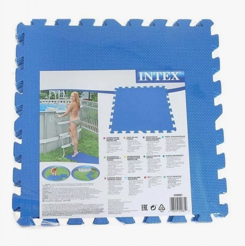 Коврик-пазл для зоны отдыха у бассейна Intex 50x50x1 (29081)