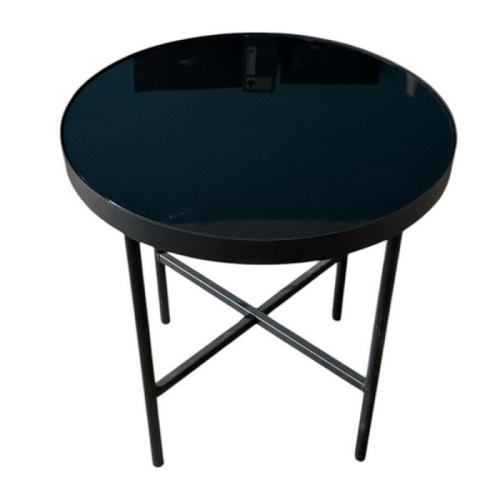 Стол журнальный МеталлАрт М011 малый стемалит черный 