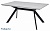 Стол обеденный Mebelart POND 160 серый камень/черный