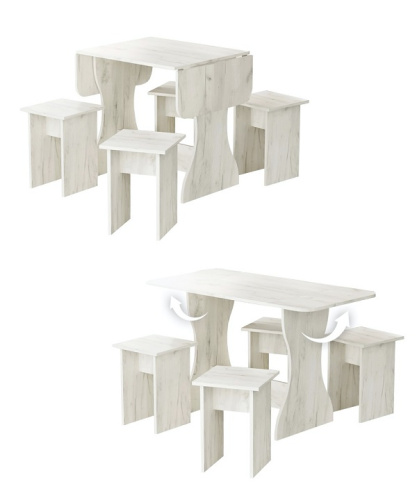 Обеденная группа Остин СН-130 дуб крафт белый 