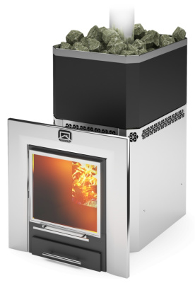 Печь для бани Теплодар Русь-Панорама 27 ЛНЗП без двери от Vishop.by 