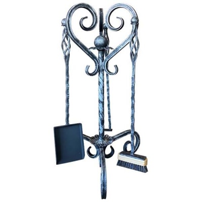 Каминный набор Ваза серебро