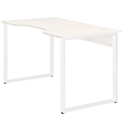 Стол геймерский Гонконг ДТ-3 120x70x75 дуб белый металл белый 