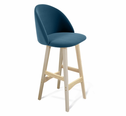 Стул барный Sheffilton SHT-ST35/S65 тихий океан прозрачный лак 