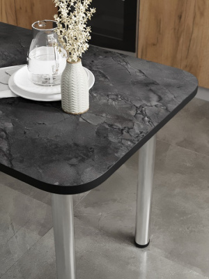 Стол обеденный СН-105.00 мрамор империал тёмный  