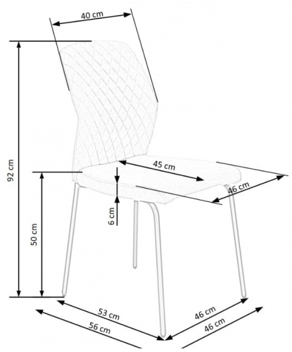 Стул HALMAR K461 горчичный черный 