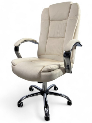 Кресло с регулировкой высоты Calviano Bravo бежевый велюр 