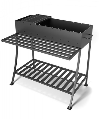 Решетка чугунная для мангала Морепродукты 255х375х20