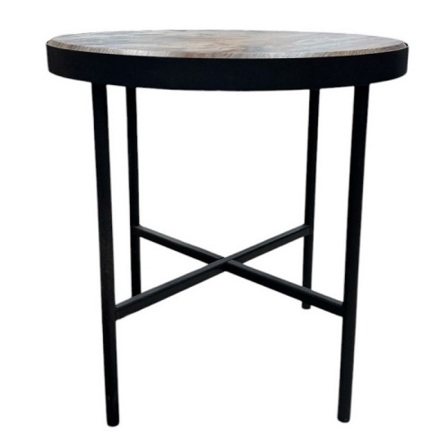 Стол журнальный МеталлАрт М011 малый коричневый дуб 