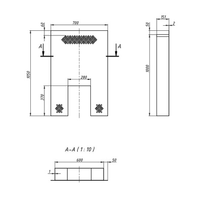 Фронтальный защитный экран Легенда 12