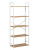 Стеллаж Leset Стилвуд 25 широкий 5 полок белый дуб крафт золотой Стеллаж Leset Стилвуд 25 широкий 5 полок белый дуб крафт золотой