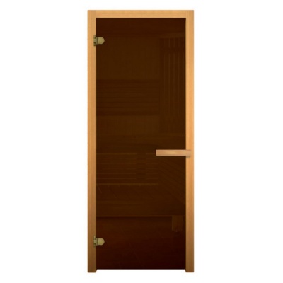 Дверь стекло Бронза 180х70 (6мм, 2 петли 716 GB) Хвоя