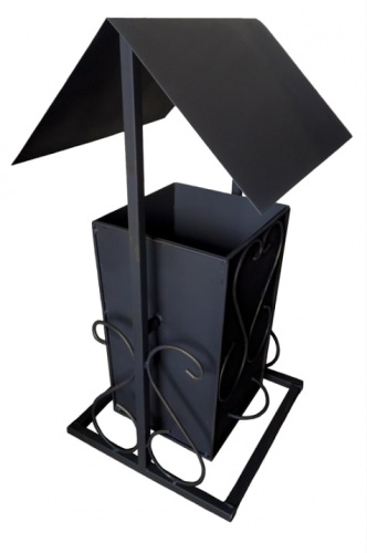 Урна уличная №1 с крышей