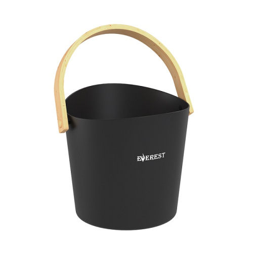 Ведро EVEREST 5л фигурное алюминий BLACK (TG-43)
