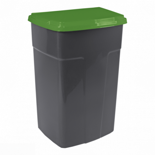 Бак мусорный 90л темно-серый/зеленый